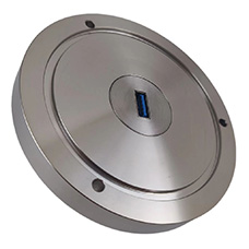 D100 Flange With 1 Pin USB3.0 Feedthroughs