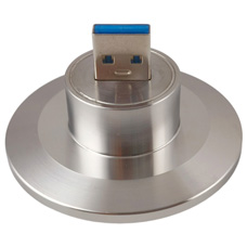 KF40 with USB3.0 Feedthroughs 1 Port Welding Version