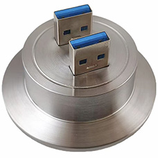 KF40 with USB3.0 Feedthroughs 2 Ports Female to Male Welding Version